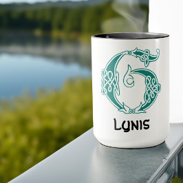 16e eeuw Celtic Knot Decorative Capital G Mok