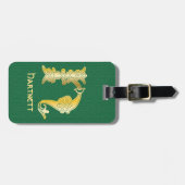 16e eeuw Celtic Knot Decorative Capital H Bagagelabel (Voorkant horizontaal)