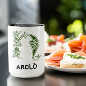 16e eeuw Celtic Knot Decorative Capital H Mok