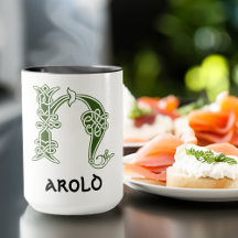 16e eeuw Celtic Knot Decorative Capital H