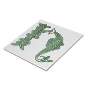 16e eeuw Celtic Knot Decorative Capital H Tegeltje (Zijkant)