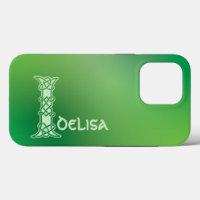 16e eeuw Celtic Knot Decorative Capital I