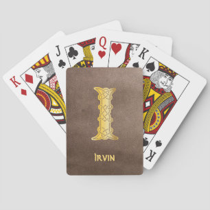 16e eeuw Celtic Knot Decorative Capital I Pokerkaarten