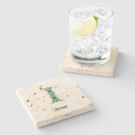 16e eeuw Celtic Knot Decorative Capital I Stenen Onderzetter