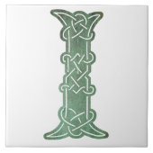16e eeuw Celtic Knot Decorative Capital I Tegeltje (Voorkant)