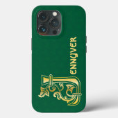 16e eeuw Celtic Knot Decorative Capital J Case-Mate iPhone Case (Achterkant)