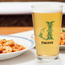 16e eeuw Celtic Knot Decorative Capital J Glas