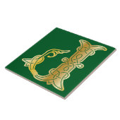 16e eeuw Celtic Knot Decorative Capital J Tegeltje (Zijkant)