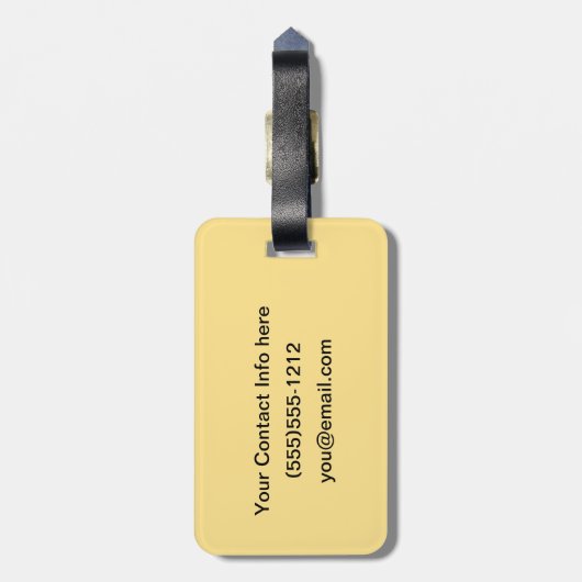 16e eeuw Celtic Knot Decorative Capital N Bagagelabel (Achterkant verticaal)