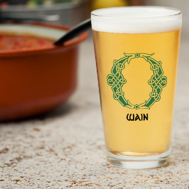 16e eeuw Celtic Knot Decorative Capital O Glas