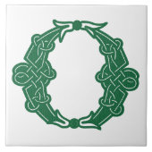 16e eeuw Celtic Knot Decorative Capital O Tegeltje (Voorkant)
