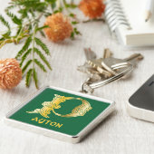 16e eeuw Celtic Knot Decorative Capital P Sleutelhanger (Zijkant)