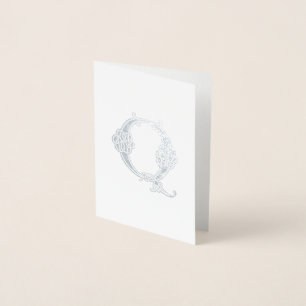 16e eeuw Celtic Knot Decorative Capital Q Folie Kaarten