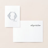 16e eeuw Celtic Knot Decorative Capital Q Folie Kaarten (Display)