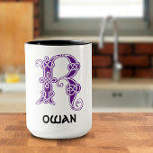 16e eeuw Celtic Knot Decorative Capital R Mok