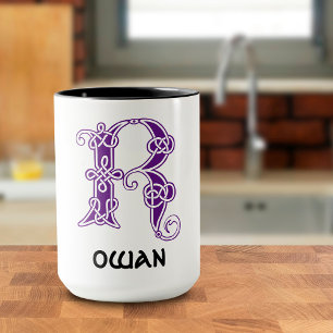 16e eeuw Celtic Knot Decorative Capital R Mok