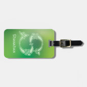 16e eeuw Celtic Knot Decorative Capital S Bagagelabel (Voorkant horizontaal)