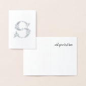 16e eeuw Celtic Knot Decorative Capital S Folie Kaarten (Display)