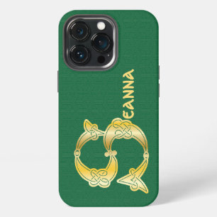 16e eeuw Celtic Knot Decorative Capital S iPhone 13 Pro Hoesje