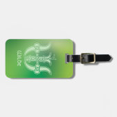 16e eeuw Celtic Knot Decorative Capital W Bagagelabel (Voorkant horizontaal)