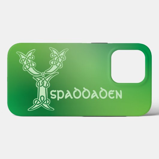 16e eeuw Celtic Knot Decorative Capital Y Case-Mate iPhone Case (Achterkant (horizontaal))