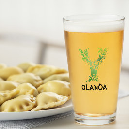 16e eeuw Celtic Knot Decorative Capital Y Glas