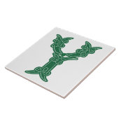 16e eeuw Celtic Knot Decorative Capital Y Tegeltje (Zijkant)