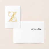 16e eeuw Celtic Knot Decorative Capital Z Folie Kaarten (Display)