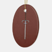 16e eeuw Learing/Processioneel zwaard Keramisch Ornament (Links)