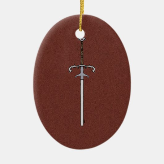 16e eeuw Learing/Processioneel zwaard Keramisch Ornament (Voorkant)