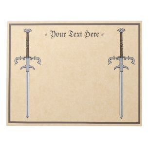 16e eeuw Learing/Processioneel zwaard Notitieblok