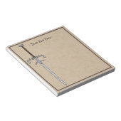 16e eeuw Learing/Processioneel zwaard Notitieblok (Schuin)