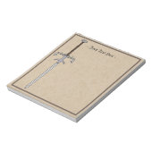 16e eeuw Learing/Processioneel zwaard Notitieblok (Linkerzijde)