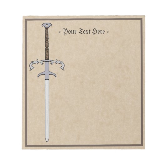 16e eeuw Learing/Processioneel zwaard Notitieblok (Voorkant)