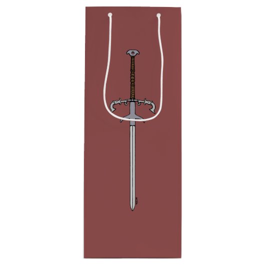 16e eeuw Learing/Processioneel zwaard Wijn Cadeautas (Voorkant)