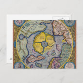 16e eeuw Mercator North Pole Map Briefkaart (Voorkant / Achterkant)