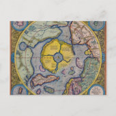 16e eeuw Mercator North Pole Map Briefkaart (Voorkant)