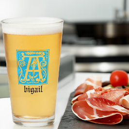 16e eeuw Mythic creeert decoratief kapitaal A Glas