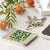 16e eeuw Mythic creeert decoratief kapitaal A Sleutelhanger (Zijkant)