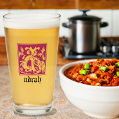 16e eeuw Mythic creeert decoratief kapitaal I Glas