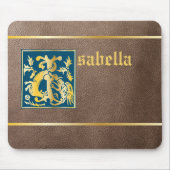 16e eeuw Mythic creeert decoratief kapitaal I Muismat (Voorkant)