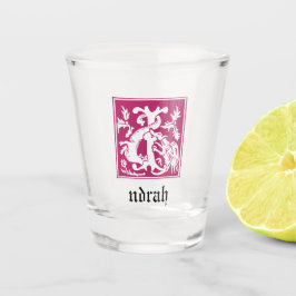 16e eeuw Mythic creeert decoratief kapitaal I Shot Glas