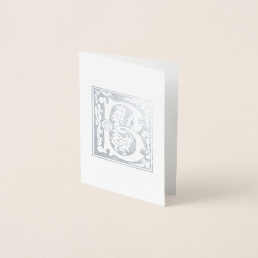 16e eeuw Mythische creaties Decoratief Kapitaal B Folie Kaarten (Voorkant)