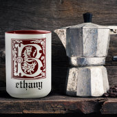 16e eeuw Mythische creaties Decoratief Kapitaal B Mok