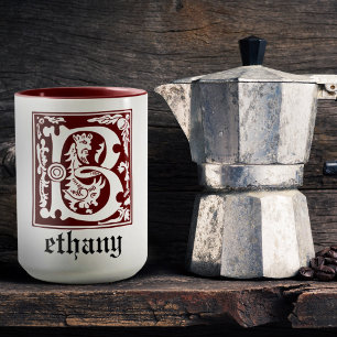 16e eeuw Mythische creaties Decoratief Kapitaal B Mok