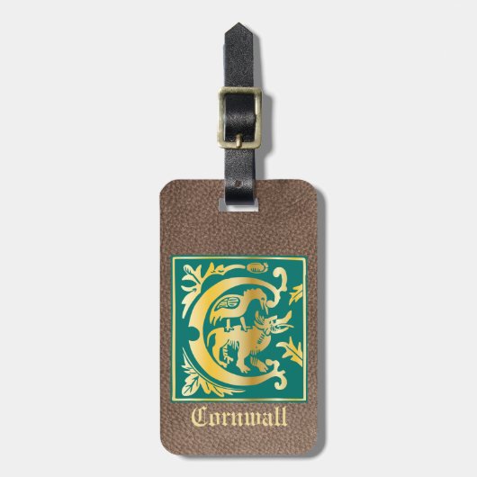 16e eeuw Mythische creaties Decoratief Kapitaal C Bagagelabel (Voorkant verticaal)