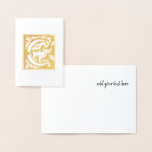 16e eeuw Mythische creaties Decoratief Kapitaal C Folie Kaarten (Display)