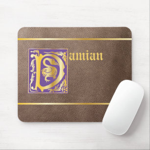 16e eeuw Mythische creaties Decoratief Kapitaal D Muismat