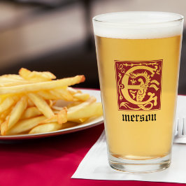 16e eeuw Mythische creaties Decoratief Kapitaal E Glas