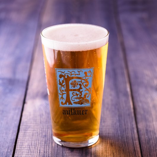 16e eeuw Mythische creaties Decoratief Kapitaal F Glas